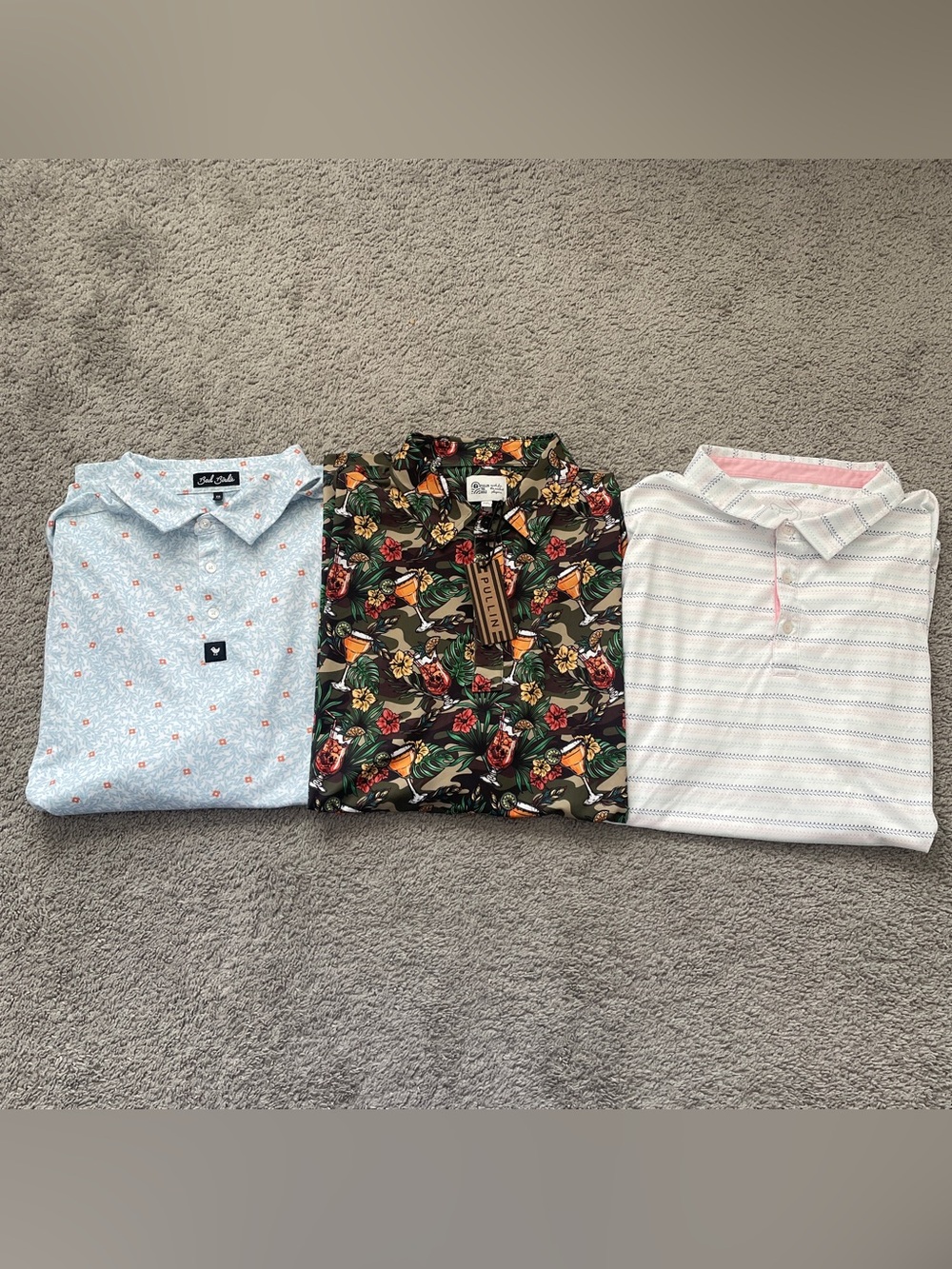 3 Pack Men’s Golf Polos Lot - XXL / 2XL | Bad Birdie, Pullin, Swannies